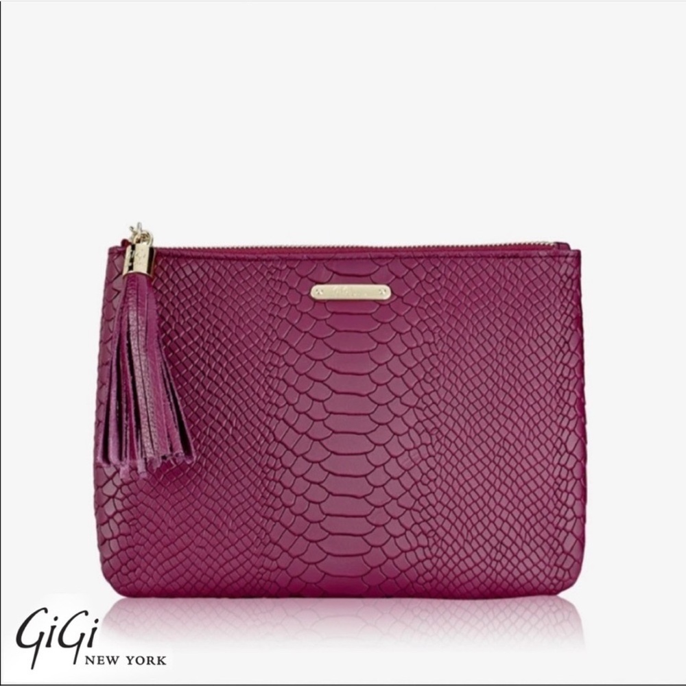 GiGi New York Purple Clutch Bag
